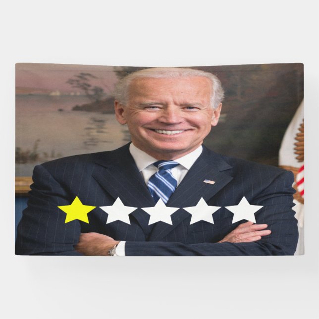 Banderoles Président Joe Biden Approbation (Horizontal)