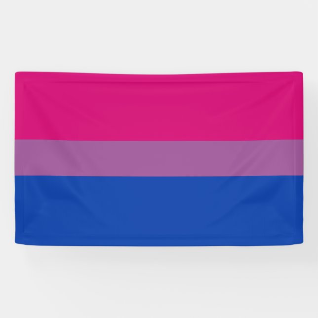 Banderoles Pride bisexuelle (Bi Drapeau) (Horizontal)