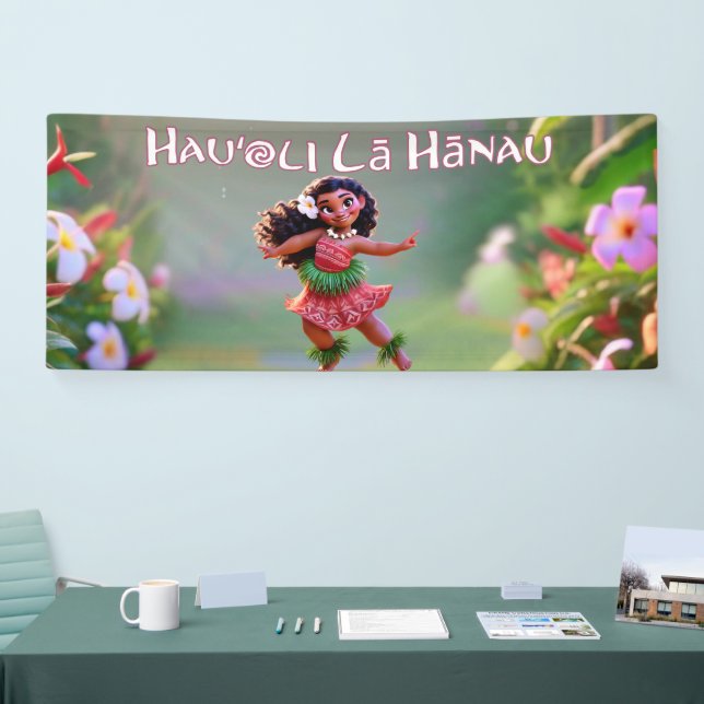 Banderoles Princesse de hula Hauʻoli (Salon professionnel)