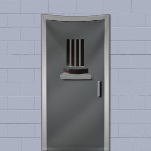 Banderoles Prison Asylum Cellule Porte Peeking détenu Hallowe