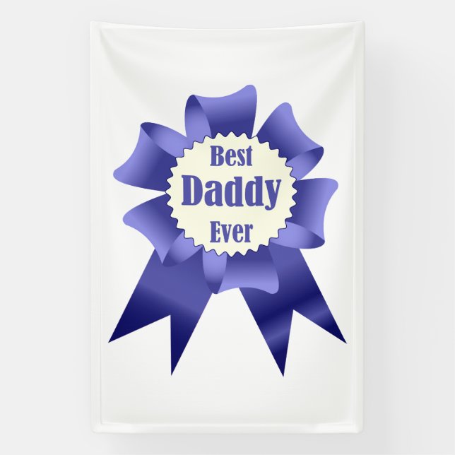 Banderoles Prix Best Daddy Ever pour le Père (Verticale)