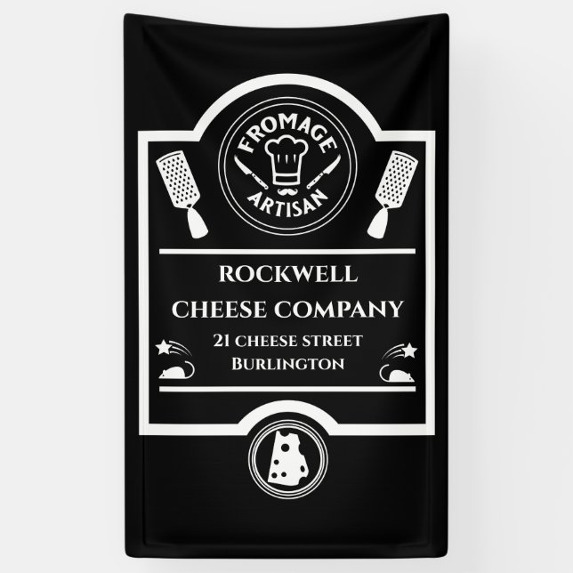 Banderoles Producteur de fromage (Vertical)