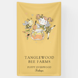 Banderoles Produits de miel de rucher d'abeille à miel mignon