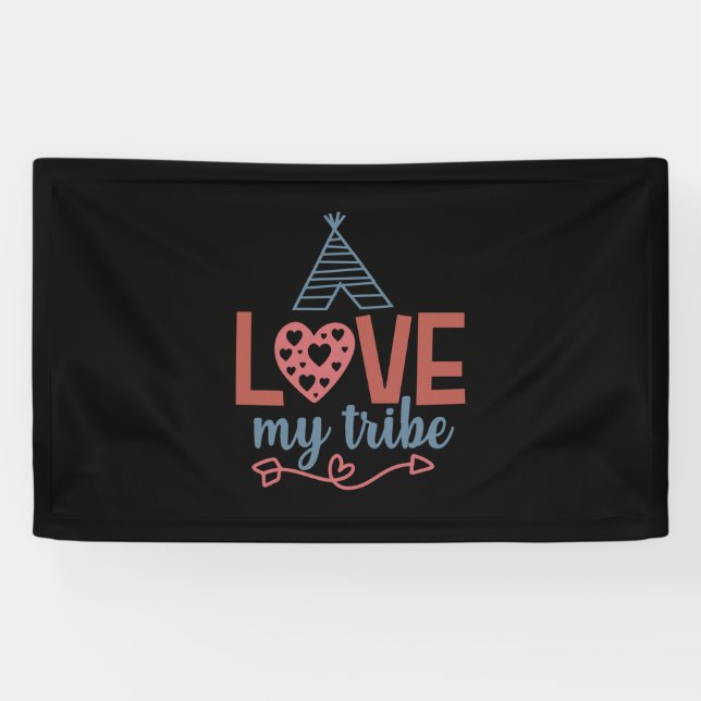 Banderoles Professeur Art Love My Tribe (Horizontal)
