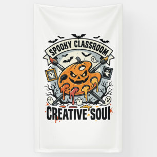Banderoles Professeur d'art Halloween Classe effrayante