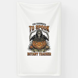 Banderoles Professeur de botanique Halloween Gravure vintage
