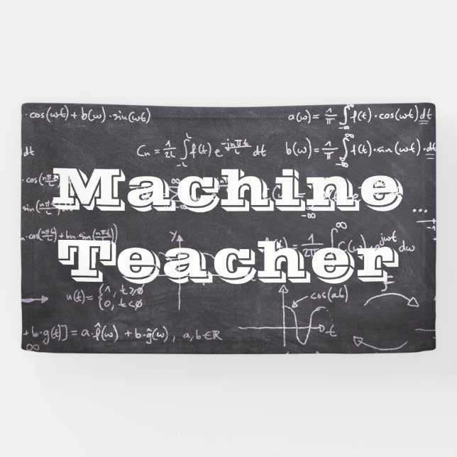Banderoles Professeur de machine (Horizontal)