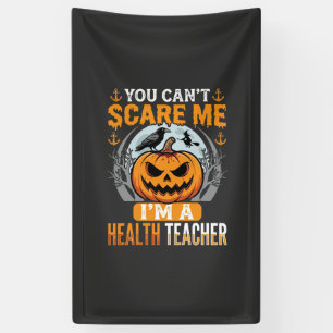 Banderoles Professeur de santé Halloween Citrouille effrayant