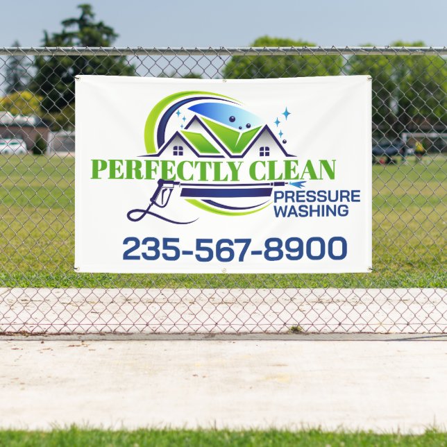 Banderoles Professional Pressure Cleaning Service (Insitu)