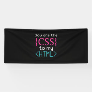Banderoles Programmeur Vous Êtes Css À Mon Html