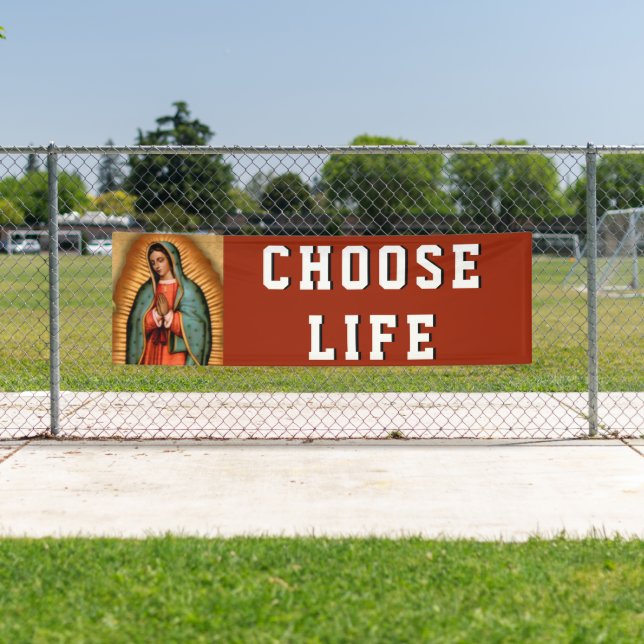 BANDEROLES PROLIFE GUADALUPE VIRGIN MARY RELIGIEUSE (En situation)