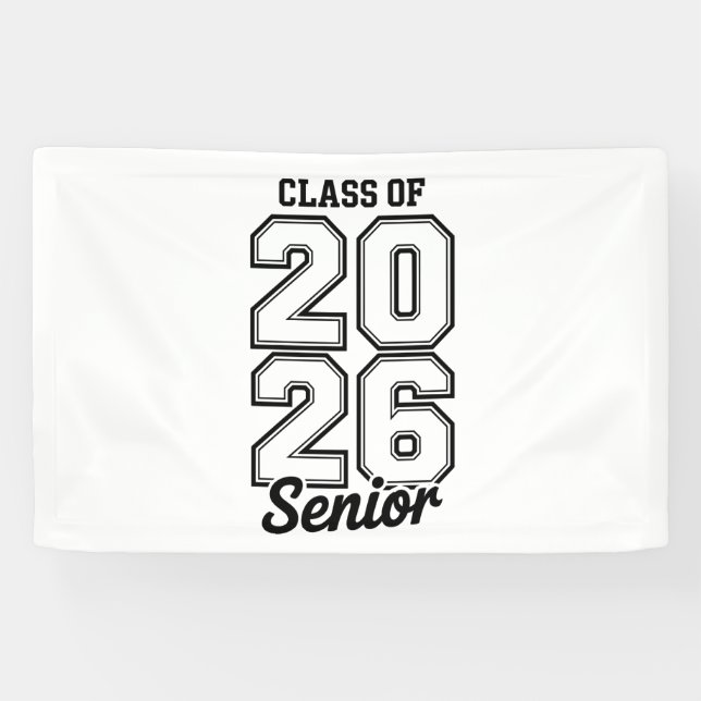 Banderoles Promotion 2026 Terminale 26 Diplômé (Horizontal)