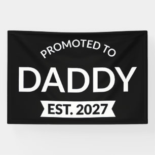Banderoles Promu Papa Prévu 2027 Annonce Nouveau Papa II