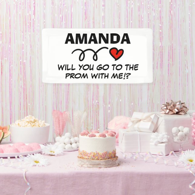 Banderoles Proposition de Hoco prom personnalisée demande coe (Fête)