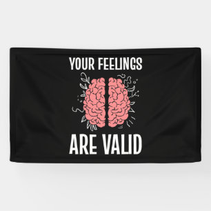 Banderoles Psychologue Vos Sentiments Sont Valables