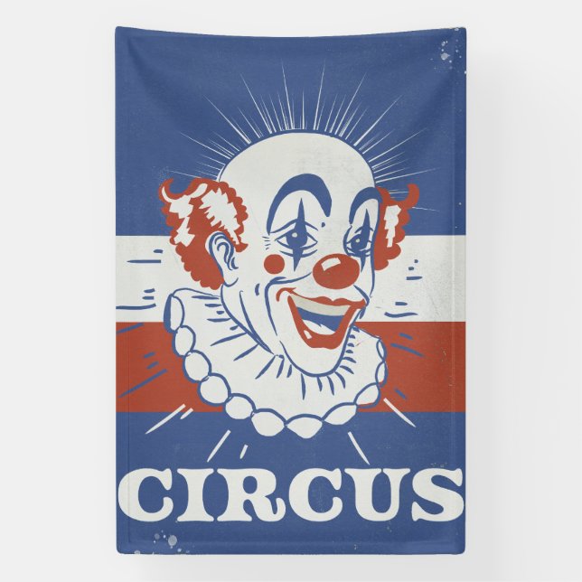 Banderoles Publicité de cirque vintage (Verticale)