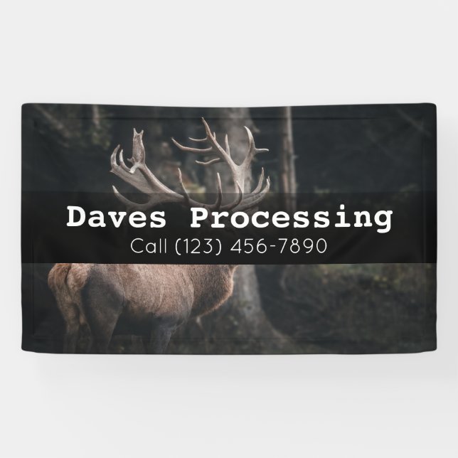 Banderoles Publicité Jeu Deer Animal Processing Interdiction  (Horizontal)