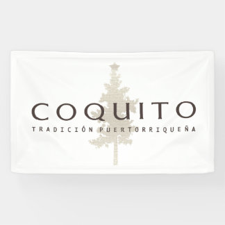 Banderoles Publicité pour Coquito Tradicion Puertorriquena