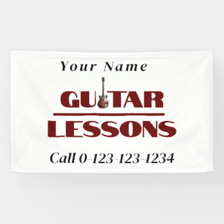 Banderoles Publicité pour cours de guitare