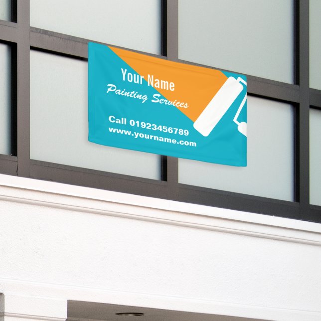 Banderoles Publicité pour services de peinture de peintre pro (Bâtiment extérieur)