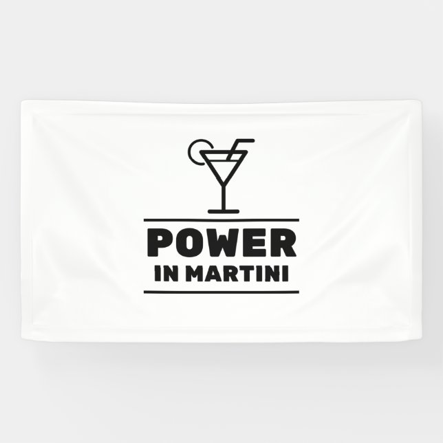 Banderoles Puissance en martini (Horizontal)