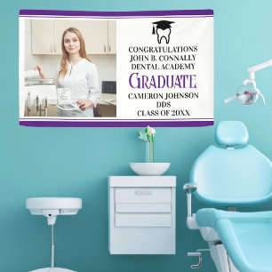 Banderoles Purple Dental School Graduation Party Photo