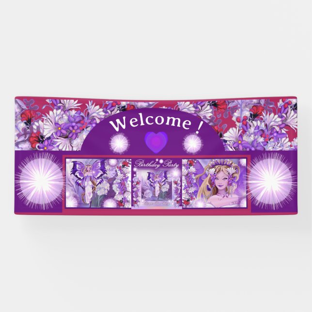 Banderoles Purple Sun Fairy (Horizontal)