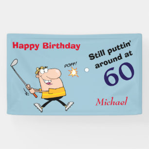 Banderoles Puttin' Environ 60 Golf Anniversaire