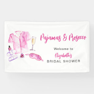 Banderoles Pyjama et Prosecco Enterrement de Vie de Jeune Fil