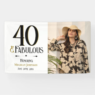Banderoles Quarantaine élégante et photo de joyeux anniversai
