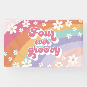 Banderoles Quatre Jours Super Retro Rainbow 4e anniversaire
