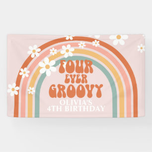Banderoles Quatre Jours Super Retro Rainbow Daisy Anniversair