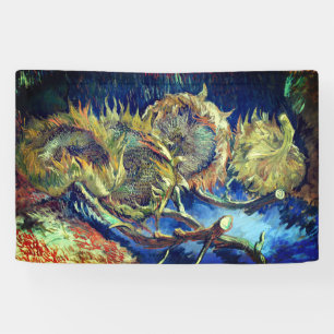 Banderoles Quatre tournesols à torons torréfiés - Van Gogh
