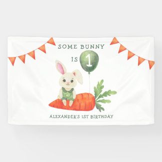 Banderoles Quelque Lapin a un Anniversaire