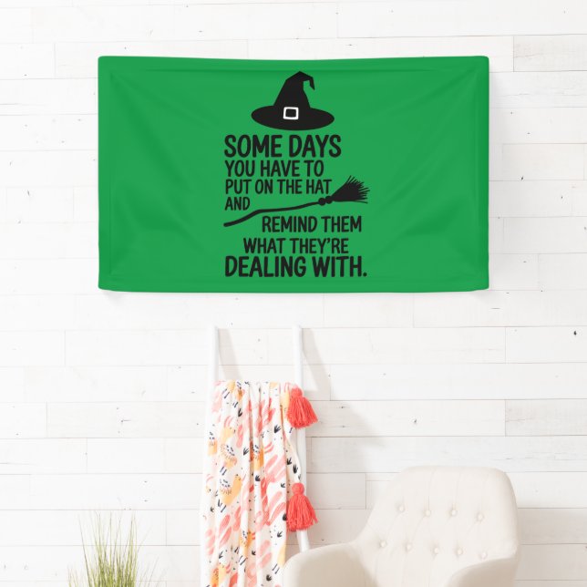 Banderoles Quelques Jours, Il Faut Passer L'Halloween Casquet (En situation)