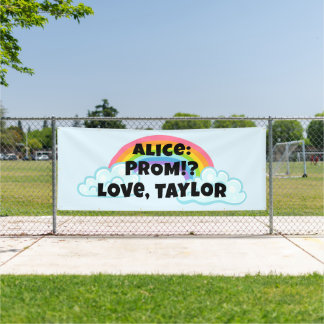 Banderoles Rainbow Prom Proposal Banner