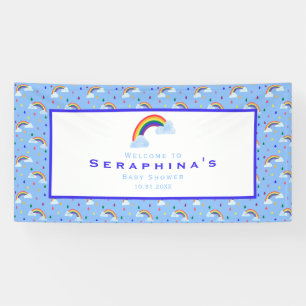 Banderoles Rainbow Rain Cloud Sky Baby shower