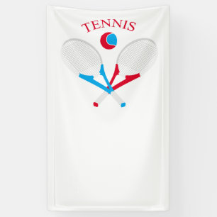 Banderoles Raquettes de tennis et ballon de tennis