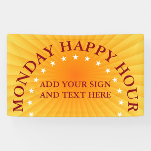 Banderoles Rayons Radiaux dégradés - orange jaune + vos idées