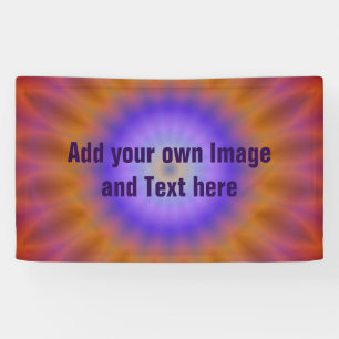 Banderoles Rays dégradés - bleu orange rouge + vos idées