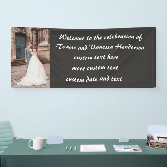 Banderoles Réception de mariage personnalisée (Salon professionnel)