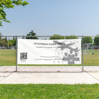 Banderoles Rectangle de code QR Boutique d'affaires intérieur