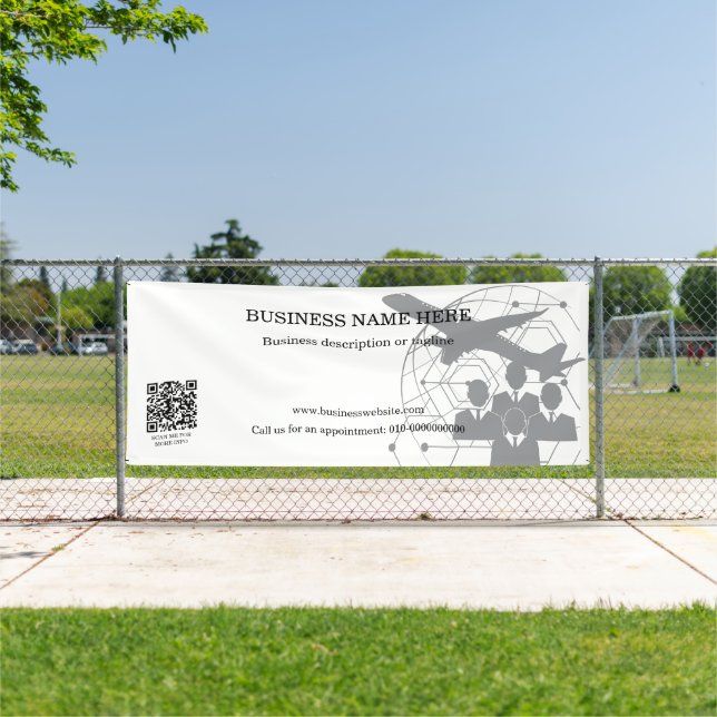 Banderoles Rectangle de code QR Boutique d'affaires intérieur (Insitu)