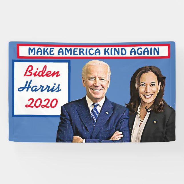 Banderoles Rendre l'Amérique à nouveau vivante Biden et Harri (Horizontal)