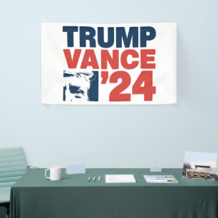 Banderoles Rendre l'Amérique en sécurité Trump Vance 2024 MAG