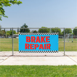 Banderoles Réparation des freins Automotive Shop Blanc Grand