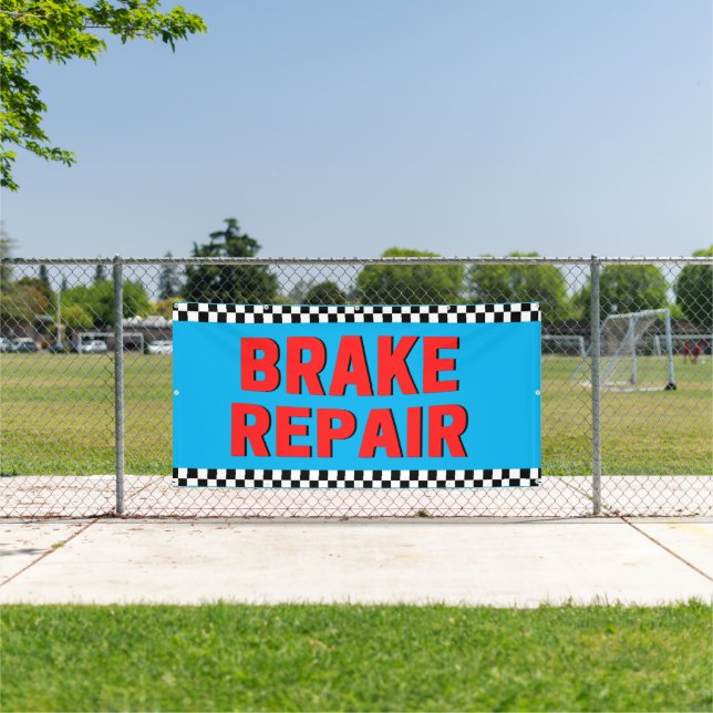 Banderoles Réparation des freins Automotive Shop Blanc Grand (Insitu)