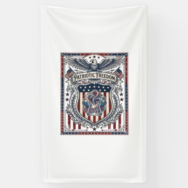 Banderoles Résine Patriotique (Vertical)
