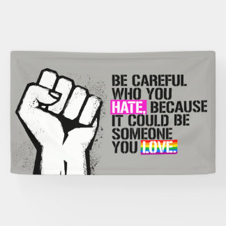 BANDEROLES RÉSISTANCE DE LGBT