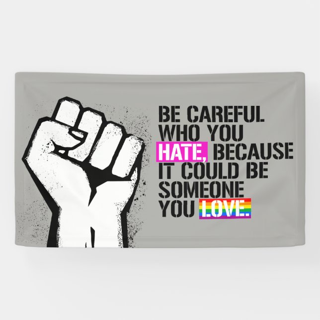 BANDEROLES RÉSISTANCE DE LGBT (Horizontal)